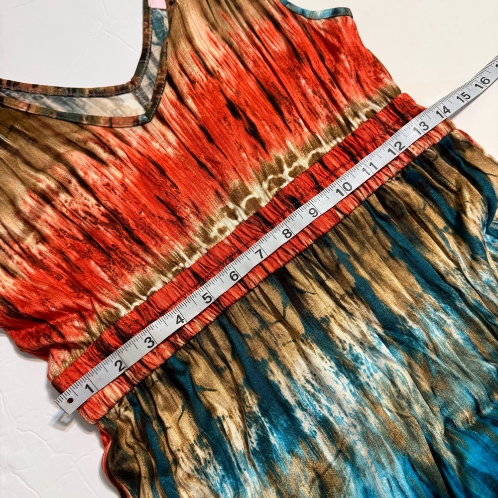 Romeo & Juliet Couture Elegant Multicolor Maxi Dress Medium - Picture 5 of 8